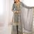 Grey color fendy silk embroidery work wedding wear salwar suit
