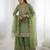 Parrot green color fendy silk embroidery work wedding wear salwar suit