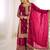 Rani color fendy silk embroidery work wedding wear salwar suit