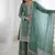 Turquoise color fendy silk embroidery work wedding wear salwar suit