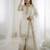 White color fendy silk embroidery work wedding wear salwar suit