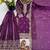 Wine color fendy silk embroidery work wedding wear salwar suit