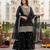 Black color gimmychu silk embroidery work wedding wear salwar suit