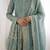 Teal color fendy silk embroidery work wedding wear salwar suit