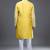 Yellow embroidered, mirror silk kurta pant