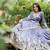 Lavender Color  Embroidery Coding Thread Work Chinon Silk Lahenga Choli Set