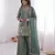 Teal color fendy silk embroidery work wedding wear salwar suit