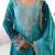 Aqua Blue Color Dori,Sequence And Rivet Moti Work Chinon Silk Top Bottom Dupatta Set