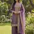 Onion color fendy silk embroidery work wedding wear salwar suit