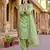 green color natural creap silk designer fency party wear salwar suit