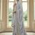 Grey color chinnon silk embroidery work wedding wear salwar suit