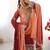 Light Orange Color Dori,Sequence And Rivet Moti Work Chinon Silk Top Bottom Dupatta Set