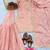 Peach color chinnon silk embroidery work wedding wear salwar suit