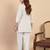 White women khadi cotton kurta pant set
