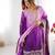 Purple Color Dori,Sequence And Rivet Moti Work Chinon Silk Top Bottom Dupatta Set