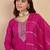Pink women kurta pant dupatta set