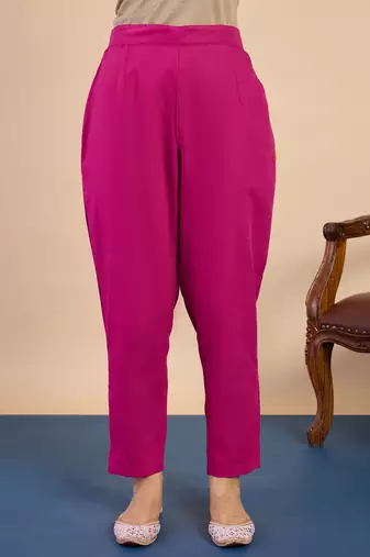 Pink women kurta pant dupatta set