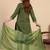 Green women kurta pant dupatta set