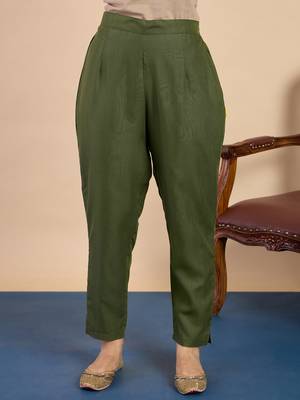 Green women kurta pant dupatta set 4