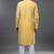 Yellow embroidered, mirror silk kurta pant