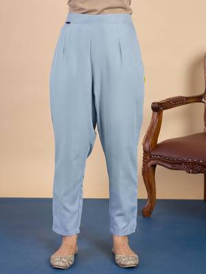 Grey women kurta pant dupatta set 4