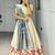 Firozi Color Zari Weaving Work Paithani Silk Lehenga Choli With Unstitched Blouse