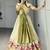 Green Color Zari Weaving Work Paithani Silk Lehenga Choli With Unstitched Blouse