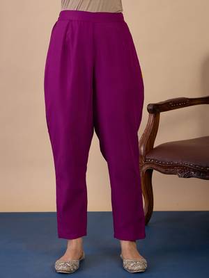 Purple women kurta pant dupatta set 4
