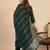 Green women kurta pant dupatta set