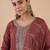 Brown women kurta pant dupatta set