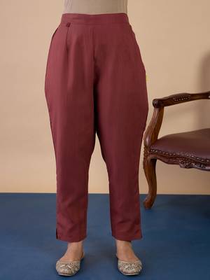 Brown women kurta pant dupatta set 4