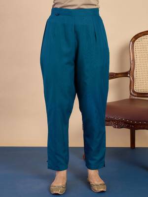 Teal women kurta pant dupatta set 4