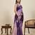 Purple zari woven soft silk banarasi saree with blouse