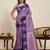 Purple zari woven soft silk banarasi saree with blouse