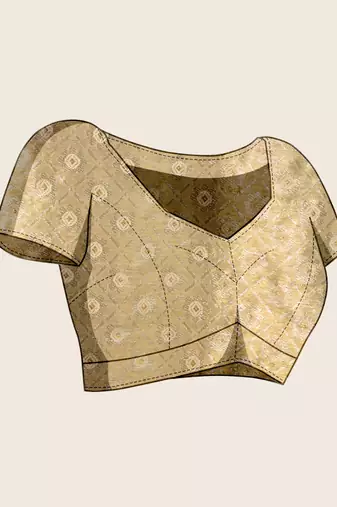 Mehendi woven embellished self design pure silk banarasi saree with blouse