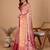 Rani pink woven embellished self design pure silk banarasi saree with blouse