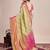 Light green woven pure silk banarasi saree with blouse