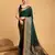 Green woven embellished self design pure silk banarasi saree with blouse