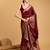 Maroon woven embellished self design pure silk banarasi saree with blouse
