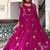 Rani Pink Color Thread With Sequence Work Faux Georgette Top Bottom Dupatta Set