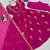 Rani Pink Color Thread With Sequence Work Faux Georgette Top Bottom Dupatta Set