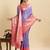 Lavender woven semi silk banarasi saree with blouse