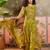 Mustard printed kurta with trousers & dupatta set