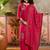 Rani printed kurta with trousers & dupatta set