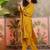 Mustard printed kurta with trousers & dupatta set