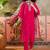 Rani plain kurta with trousers & dupatta set