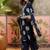 Blue printed kurta with trousers & dupatta set
