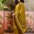 Mustard printed kurta with trousers & dupatta set