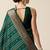 Green woven embellished self design pure silk kanjivaram saree with blouse