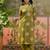 Green  printed kurta with trousers & dupatta set